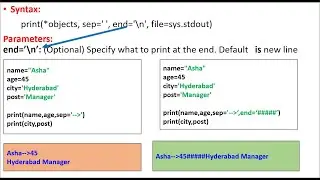 4.Python print() function  | explained in detail  - By Sangeeta M Chauhan] CBSE