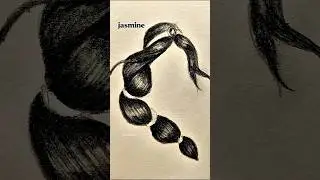 how to draw hair 🪄 Disney Princesses jasmine Vs Rapunzel #drawing #tutorial #disney #art #shorts