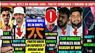 VIKENDI IN BMPS  | GE PLAYER LEFT ESPORT   SCOUT TRIGGER ON GE PLAYER | REPLY  FIERCE ON JOINING GOD