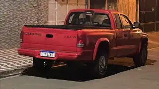 Dakota V6 2000 | Saindo da Garagem e Mostrando o Ronco do Motor
