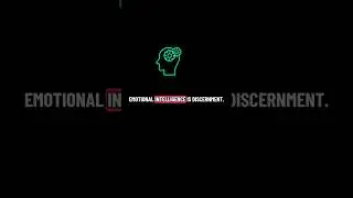 Emotional intelligence #discernment