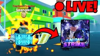 *LIVE* Grinding And Doing Carries In Anime Strike Simulator!!