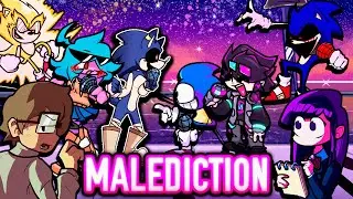 MALEDICTION but Every Turn a Different Character Sings 🎶⚡ (FNF VS Sonic.exe Everyone Sings It)
