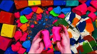 Deep dark vibrant buttery soft Gymchalk crush oddly satisfying|dye AsMr|