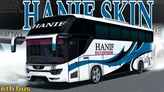 Hanif bus skin for Srikandi SHD (6th bus) | bus simulator Indonesia