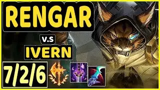 GILIUS (RENGAR) vs IVERN - 7/2/6 KDA JUNGLE GAMEPLAY - EUW Ranked GRANDMASTER
