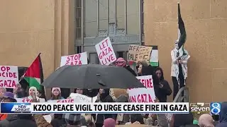Kalamazoo vigil demands justice for Palestine, ceasefire