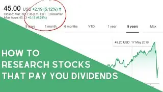 HOW TO RESEARCH DIVIDEND STOCKS FOR BEGINNERS