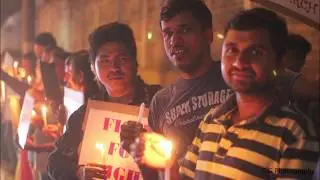 Fellowship hike protest 2019 at IIT Bombay with candle march-17/01/2019