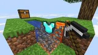 Beating Skyblock But ALL Drops Are Random