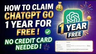 How to Claim ChatGPT Go 1 Year Free Trial (No Card Required)
