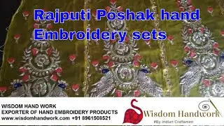 Rajputi poshak hand Embroidery part 1 || by wisdom handwork kolkata