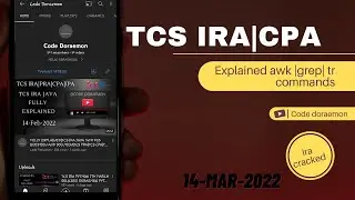 fully explained |TCS IRA UNIX 14TH MARCH SOL|TCS IRA PRA CPA OPA NQT|CODE DORAEMON