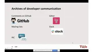 Lecture 6 -- Mining Software Repositories (Guest Lecture by dr. Constantinou)