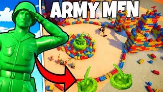 This NEW Army Men TOWER DEFENSE has a LEGO FORTRESS?! - Toy Shire