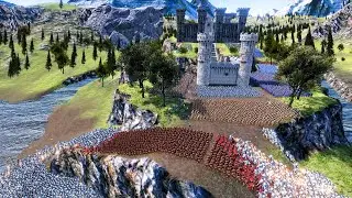 Evil Army Lay Siege to Castle, army in charge of defense will win?|Ultimate Epic Battle Simulator