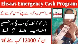 Ehsaas Emergency Cash Program|Ehsaas Emergency Program|Ehsaas Emergency cash Program Updates