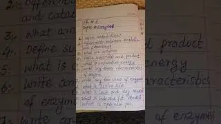 class 9th chapter 6 enzymes important short questions