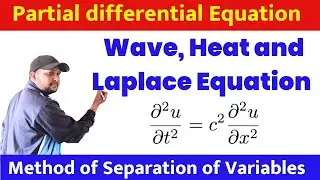 Heat equation wave equation laplace equation | Solution of partial differential equations