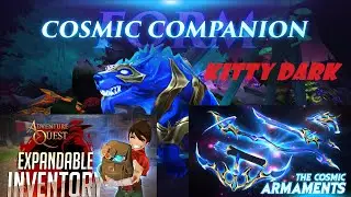 AdventureQuest 3D ,200 More Inventory, Cosmic Raiment Conclusion,FREE Cosmic Wolf Travel Form !