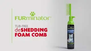 FURminator deShedding Foam Comb for Cats