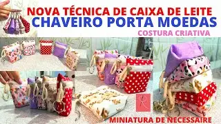 CHAVEIRO PORTA MOEDAS 🌟 MINI NECESSAIRE 🌟 COSTURA CRIATIVA 🌟 CANAL DA ROSA