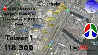 🔴 LIVE | Newark Airport (EWR) &ndash; Live Radar & ATC Feed | by AvGreek-GR