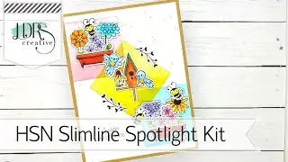 HSN Spotlight Cards Slimline Stamp and Stencil Kit