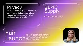 Epic Cash: Always Private. Always Scarce. Always Yours.