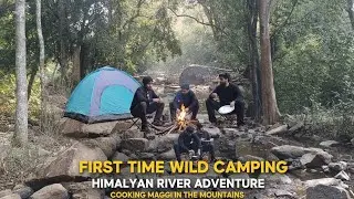 Jungle Pahad মাঝখানে  দুই বন্ধু raat 😨|Real Camping Vlog Jungle & Mountains ke beech Night Camping 😱