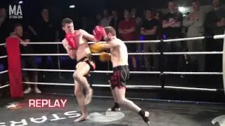 XFS III 23/6/13 fight 10 Ross Brown London Fight Factory  V  Tom Field Woking Thai