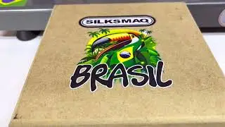 Impressão com DTF na madeira crua na maquina transfer giro Silksmaq