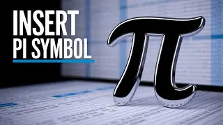 How to Write Pi Symbol in Excel [Including the Value]
