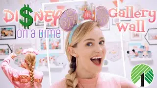 Disney Gallery Wall for Playroom on a Budget | Disney DIY on a Dime