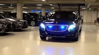Mercedes maybach S600 Pullman (2019) Private Jet on the street.Walk around  review.