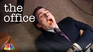Michael Scott's Cheese Puff Trick Shots - The Office