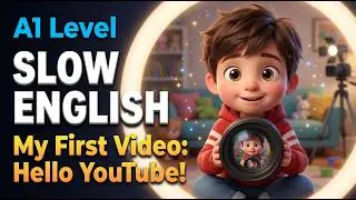My First Video: Hello YouTube! | English Listening Practice for Beginners (A1 Level)