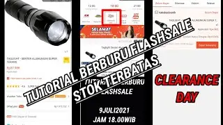 FLASHSALE SHOPEE || CLEARANCE DAY || TIPS & TRIK CARA BERBURU FLASHSALE SHOPEE STOK TERBATAS