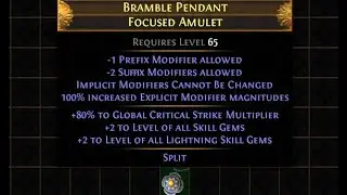 How to craft Focused Amulets with +2/+2 & ANY suffix