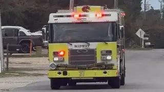 Midway Fire Rescue Engine 37 Responding 