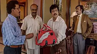 Rajinikanth And Vivek Interesting Movie Scene | Telugu Scenes | Filme Telugu