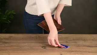 Salmon Leather Envelope Wallet in Pecan - Large - Yukon Bags