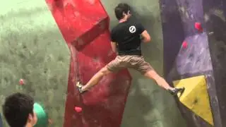 Dan Varian on Men's Problem 1 at Climb Newcastle ASBO 14