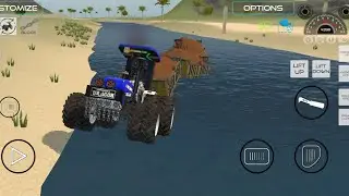Indian vehicle simulator Reet loading from river | Game video 