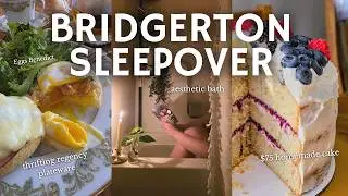 Bridgerton S4 Sleepover🍰slow living, thrifting vintage plates & homemade chantilly cake