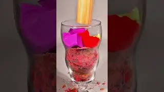 Watch Colorful Oval Kinetic Sand Get Crushed and Sliced into a Giant Glass of Joy! #asmr