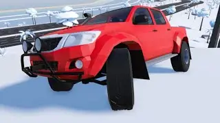 Car Crushers 2 Toyota Hilux Arctic Trucks AT38 Crash Testing