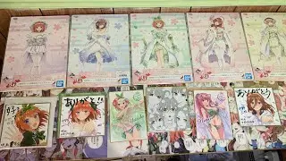Quintessential Quintuplets illustration board and mini shikishi board