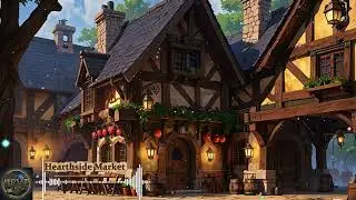 Relaxing RPG Fantasy Town Celtic Music | Hearthside