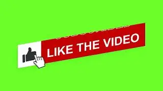 Trendy YouTube Subscribe Button with green screen, free to use,  copyright free (black mart)